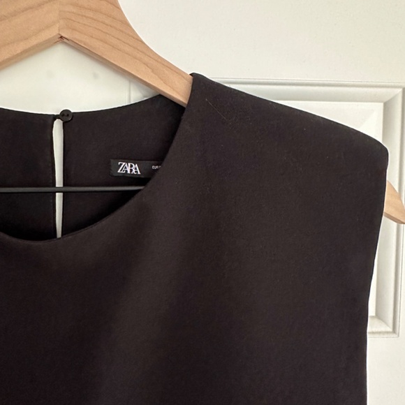 Zara Dress w/ Shoulder Pads - S - Picture 2 of 6